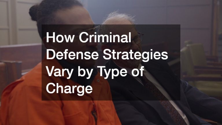 How Criminal Defense Strategies Vary by Type of Charge